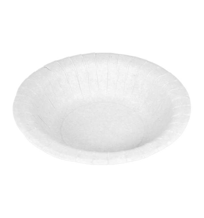 Piatto Fondo di Carta Anti-grasso Bianco Ø19cm 250g/m² (50 Pezzi) Piatto Fondo di Carta Anti-grasso Bianco Ø19cm 250g/m² (50 Pezzi)