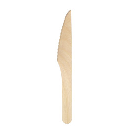 Coltello di Legno Usa e Getta 16,5cm (1.000 Pezzi)