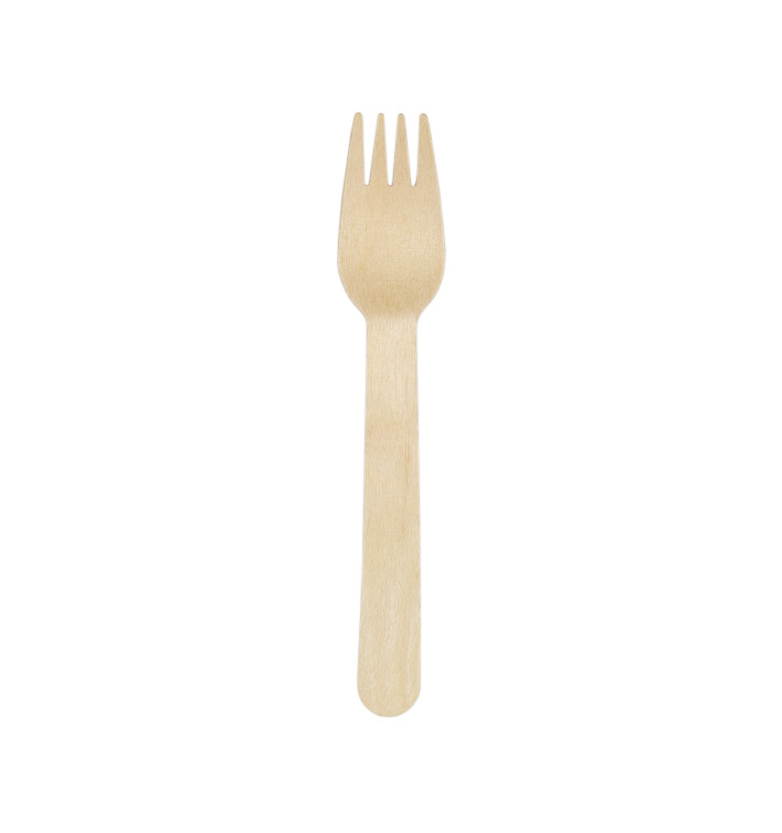 Forchetta di Legno Usa e Getta 16cm (25 Pezzi) Forchetta di Legno Usa e Getta 16cm (25 Pezzi)