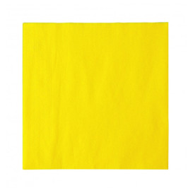 Tovagliolo di Carta Giallo 2V Punta-Punta 33x33cm (50 Pezzi)