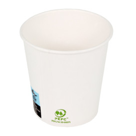 Bicchiere di Carta 4Oz/120ml Bianco Ø6,2cm (2000 Pezzi)