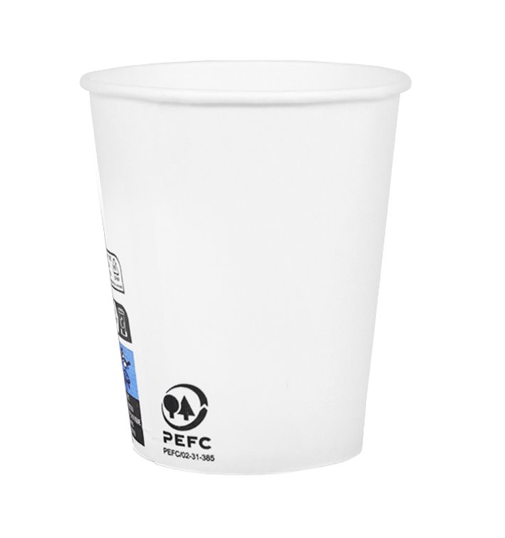 Bicchiere di Carta 6Oz/180ml Bianco Ø7,0cm (3000 Pezzi)