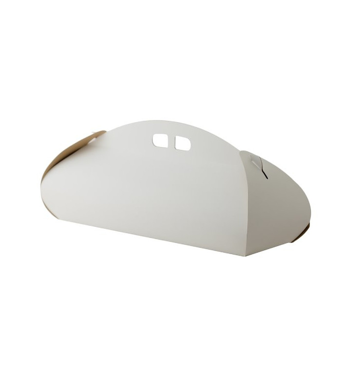 Scatola di Carta Porta Paste Bianco 28x8x9cm (25 Pezzi) Scatola di Carta Porta Paste Bianco 28x8x9cm (25 Pezzi)