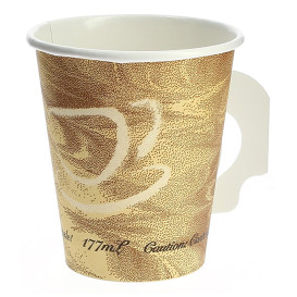 Bicchiere di Carta 6Oz/180ml "Mistique" con Manici Ø7,4cm (50 Pezzi)