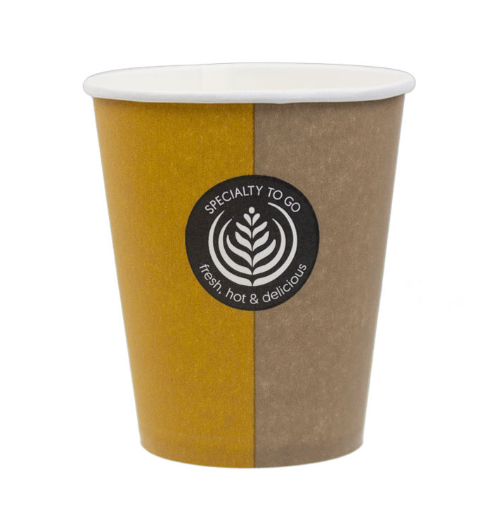 Bicchiere di Carta 6Oz/180ml "Specialty to go" Ø7,0cm (100 Pezzi) Bicchiere di Carta 6Oz/180ml "Specialty to go" Ø7,0cm (100 Pezzi)