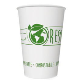 Bicchiere di Carta "Bio" 7Oz/220ml Bianco (50 Pezzi)