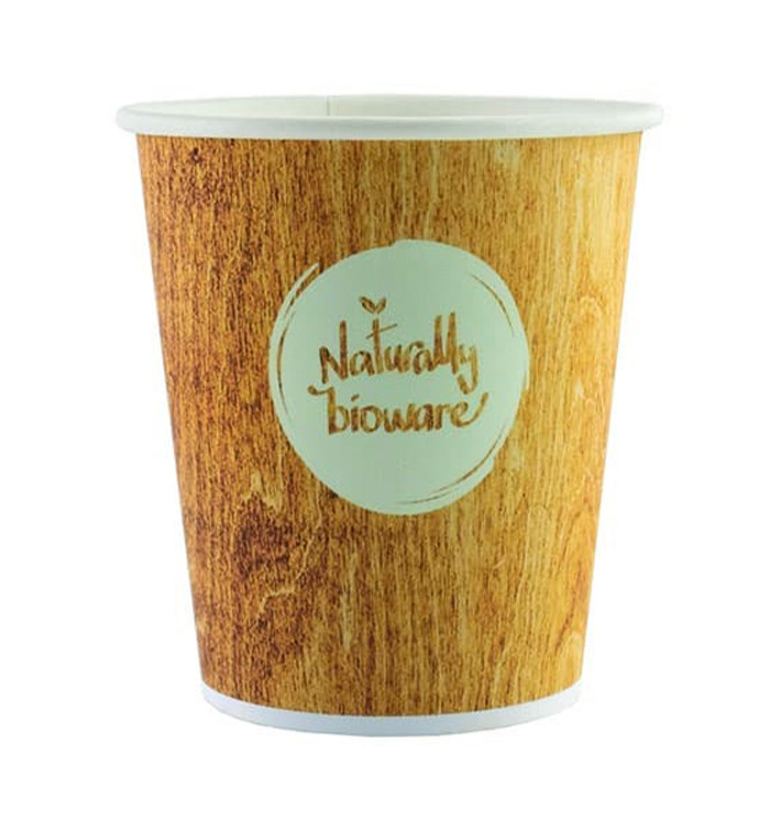 Bicchiere di Carta Eco PLA BioWare 9Oz/270ml Ø8,0cm (50 Pezzi) Bicchiere di Carta Eco PLA BioWare 9Oz/270ml Ø8,0cm (50 Pezzi)