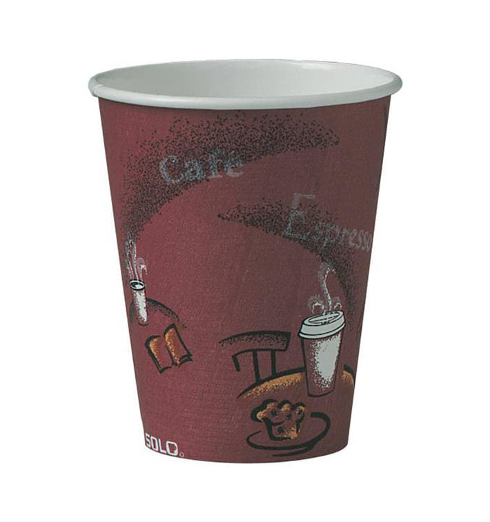 Bicchiere di Carta 10 Oz/300 ml "Bistro" Ø8,4cm (50 Pezzi) Bicchiere di Carta 10 Oz/300 ml "Bistro" Ø8,4cm (50 Pezzi)