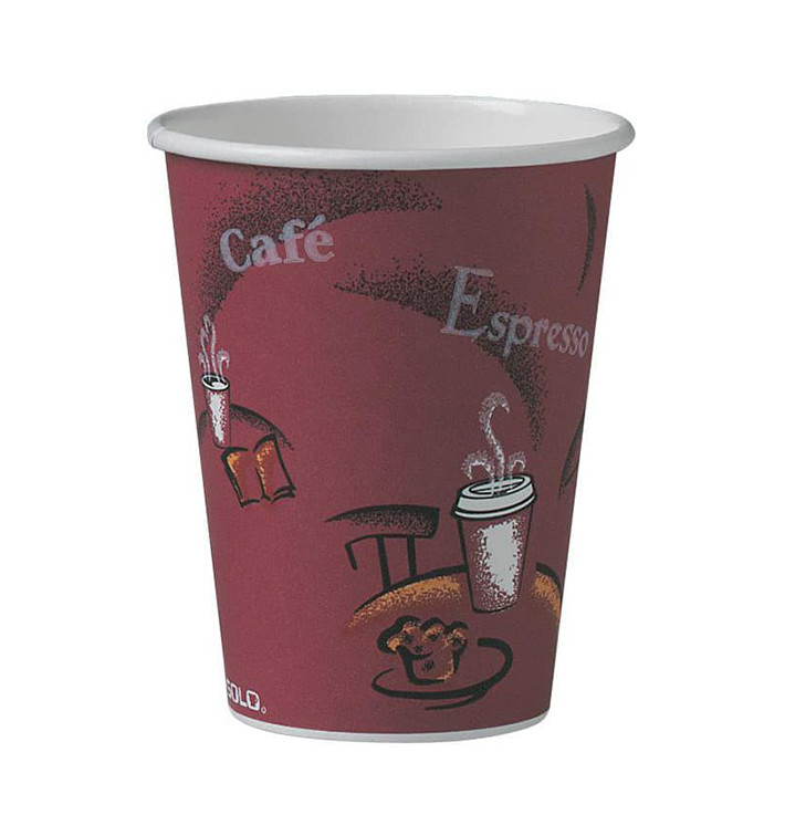 Bicchiere di Carta 12 Oz/360 ml "Bistro" Ø8,9cm (1000 Pezzi) Bicchiere di Carta 12 Oz/360 ml "Bistro" Ø8,9cm (1000 Pezzi)