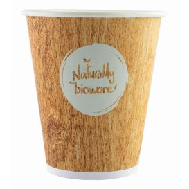 Bicchiere di Carta Eco PLA BioWare 12Oz/384ml Ø8,0cm (1100 Pezzi)