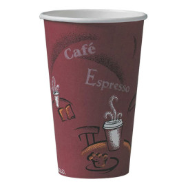 Bicchiere di Carta 16Oz/500 ml "Bistro" Ø8,9cm (50 Pezzi)