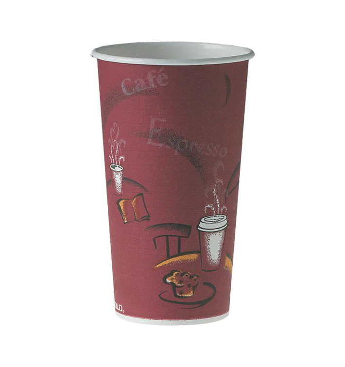 Bicchiere di Carta 20Oz/600 ml "Bistro" Ø8,9cm (40 Pezzi) Bicchiere di Carta 20Oz/600 ml "Bistro" Ø8,9cm (40 Pezzi)