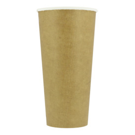 Bicchiere di Carta ECO 22Oz/660ml Kraft Ø9cm (50 Pezzi)