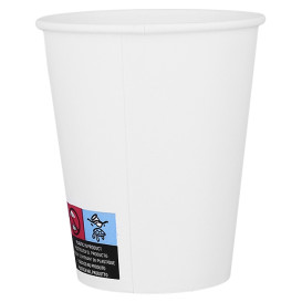 Bicchiere di Carta ECO 8 Oz/240ml Bianco Ø8cm (50 Pezzi)