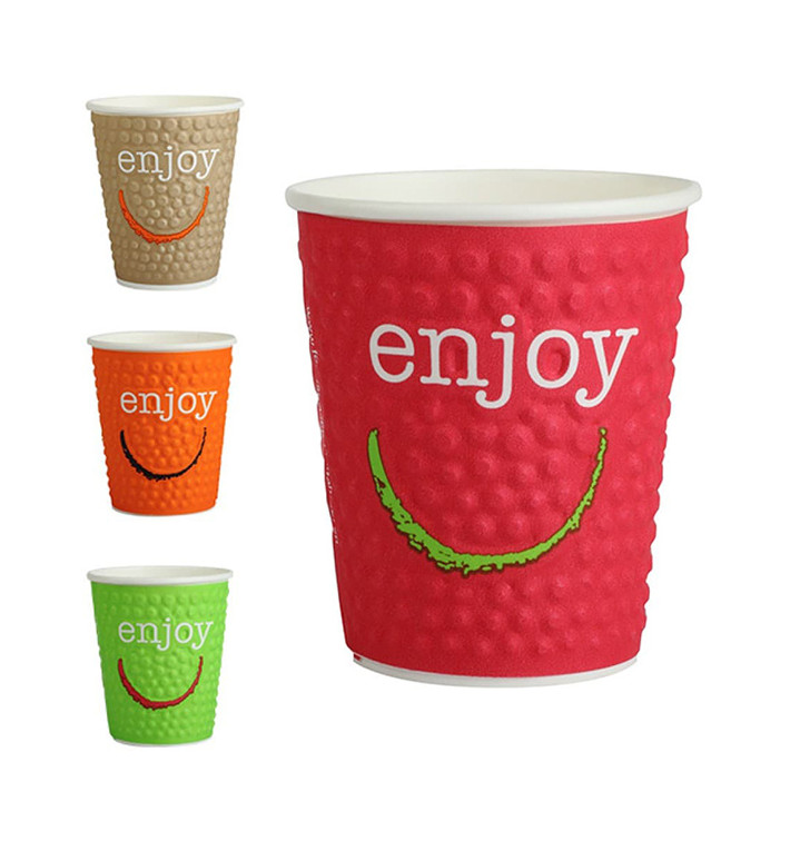 Bicchiere Carta 12 Oz/360ml "Enjoy" Ø9,0cm (34 Pezzi) Bicchiere Carta 12 Oz/360ml "Enjoy" Ø9,0cm (34 Pezzi)