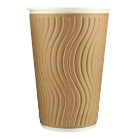 Bicchiere Carta Ecologico Kraft 16Oz/495 ml Ø9,0cm (31 Pezzi)