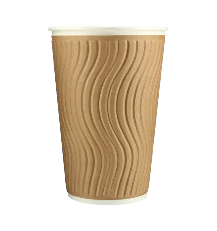 Bicchiere Carta Ecologico Kraft 16Oz/495 ml Ø9,0cm (620 Pezzi) Bicchiere Carta Ecologico Kraft 16Oz/495 ml Ø9,0cm (620 Pezzi)