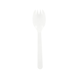 Forchetta Plastica Spork PS 123mm (500 Pezzi)