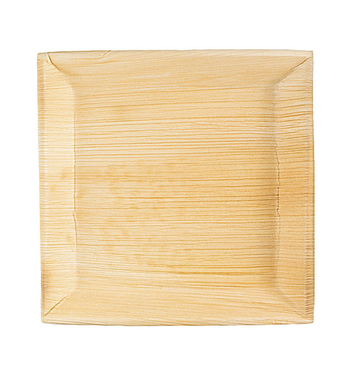 Piatto quadrato Foglia di Palma 27x27cm (6 Pezzi) Piatto quadrato Foglia di Palma 27x27cm (6 Pezzi)