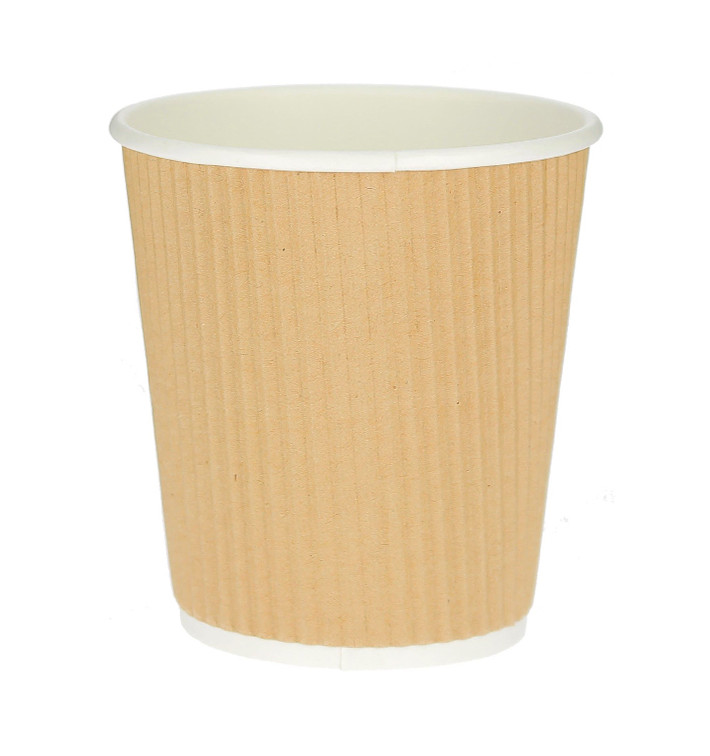 Bicchiere Carta 8 Oz/250ml "Parete Doppia" Marrone Ø8cm (25 Pezzi) Bicchiere Carta 8 Oz/250ml "Parete Doppia" Marrone Ø8cm (25 Pezzi)