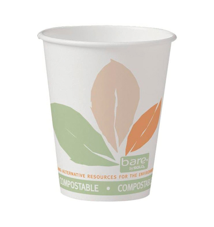 Bicchiere Carta PLA Bare 12 Oz/360ml Ø8,9cm (1.000 Pezzi) Bicchiere Carta PLA Bare 12 Oz/360ml Ø8,9cm (1.000 Pezzi)
