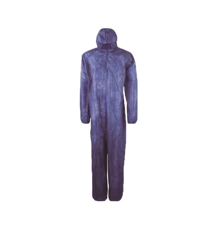 Tuta TNT di PP Cappuccio e Chiusura Cerniera Taglia XL Blu (50 Pezzi) Tuta TNT di PP Cappuccio e Chiusura Cerniera Taglia XL Blu (50 Pezzi)