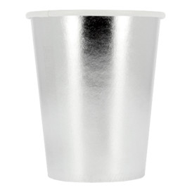 Bicchiere di Carta 9Oz/240ml Argento "Party" (10 Pezzi)