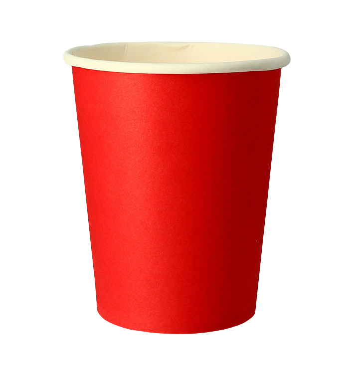 Bicchiere di Carta 9Oz/240ml Rosso "Party" (300 Pezzi) Bicchiere di Carta 9Oz/240ml Rosso "Party" (300 Pezzi)
