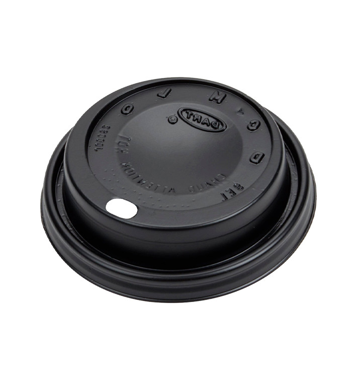 Coperchio con Foro per Bicchiere FOAM Nero Ø8,1cm (100 Pezzi) Coperchio con Foro per Bicchiere FOAM Nero Ø8,1cm (100 Pezzi)
