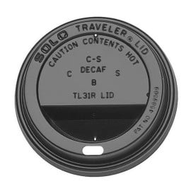 Coperchio con Foro per Bicchiere di Carta 10 Oz/300ml Ø8,4cm (100 Pezzi)