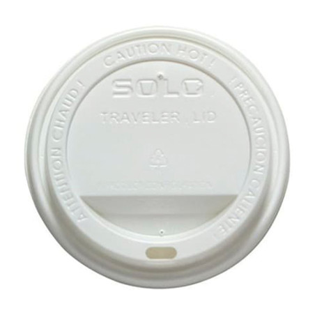 Coperchio con Foro per Bicchiere 6 e 8 Oz Bianco Ø8,0cm (1000 Pezzi)