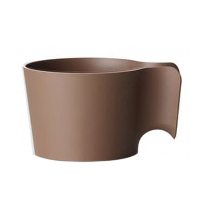 PortaBicchiere di Plastica Marrone (12 Pezzi) PortaBicchiere di Plastica Marrone (12 Pezzi)
