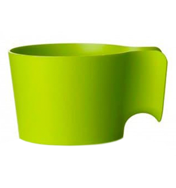 PortaBicchiere di Plastica Verde Lime (96 Pezzi)