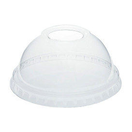 Coperchio Cupola Buco PET Trasp. Ø7,8cm (50 Pezzi)