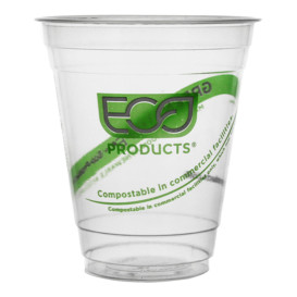 Bicchiere Amido di Mais PLA "Green Stripe" 205ml (50 pezzi)