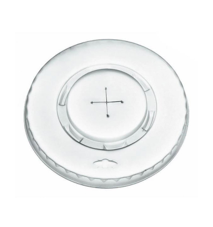 Coperchio Piatto Croce PLA Trasp. Ø9,5cm (2000 Pezzi) Coperchio Piatto Croce PLA Trasp. Ø9,5cm (2000 Pezzi)