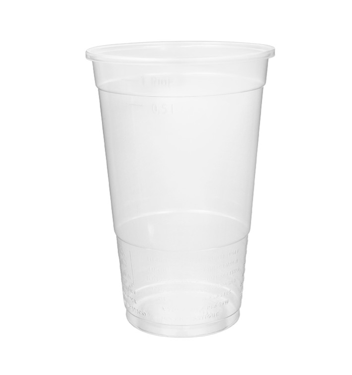 Bicchiere di Plastica PP Trasp. 400ml Ø9,4cm (50 Pezzi)