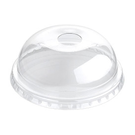 Coperchio Cupola Buco PET Transp. Ø9,4cm (100 Pezzi)