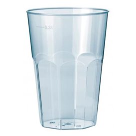 Bicchiere Plastica "Deco" PP Trasparente 300 ml (30 Pezzi)
