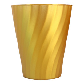 Bicchiere di Plastica PP "X-Table" Oro 320ml (8 Pezzi)