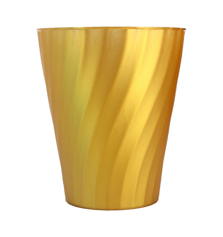 Bicchiere di Plastica PP "X-Table" Oro 320ml (8 Pezzi) Bicchiere di Plastica PP "X-Table" Oro 320ml (8 Pezzi)