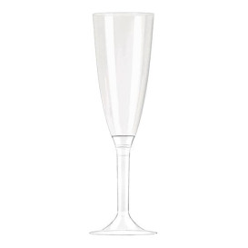 Calice di Plastica Flute Trasparente100ml (10 Pezzi)