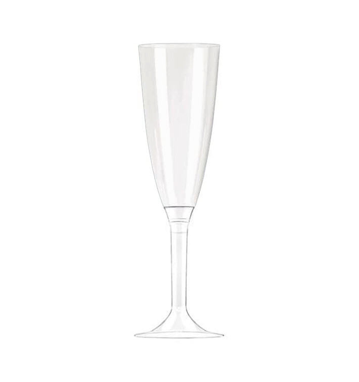Calice di Plastica Flute Trasparente 100ml (100 Pezzi) Calice di Plastica Flute Trasparente 100ml (100 Pezzi)
