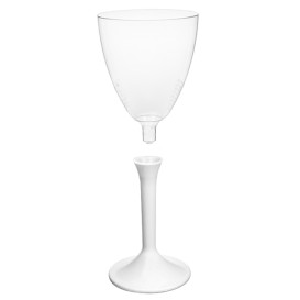 Calice Plastica Vino Gambo Bianco 180ml 2P (20 Pezzi)