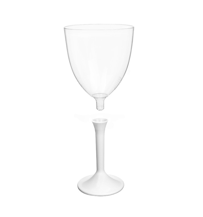 Calice Plastica Vino Gambo Bianco 300ml 2P (20 Pezzi) Calice Plastica Vino Gambo Bianco 300ml 2P (20 Pezzi)