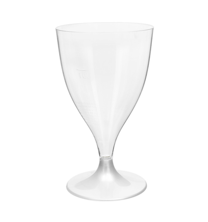 Calice Plastica Vino Gambo Bianco 200ml 2P (20 Pezzi) Calice Plastica Vino Gambo Bianco 200ml 2P (20 Pezzi)
