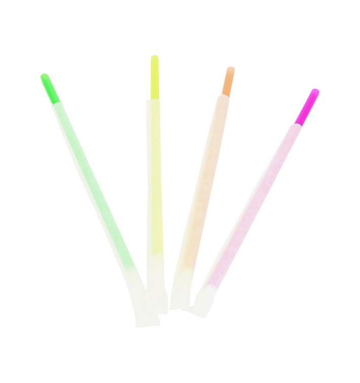 Cannuccia Dritta Imbustate Fluorescente Ø6mm 20cm (1000 Pezzi) Cannuccia Dritta Imbustate Fluorescente Ø6mm 20cm (1000 Pezzi)