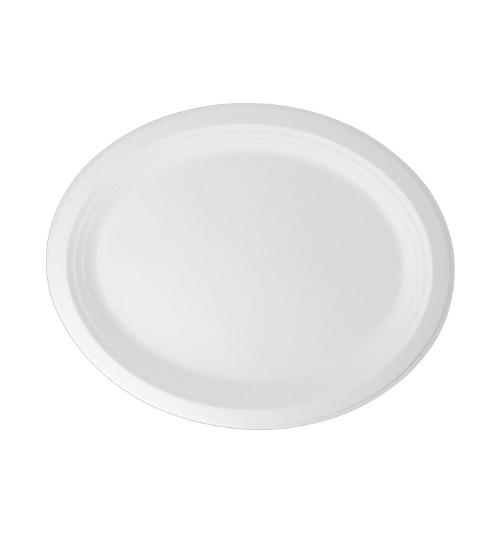 Vassoi Canna Zucchero Bianco 320x255x21mm (50 Pezzi) Vassoi Canna Zucchero Bianco 320x255x21mm (50 Pezzi)