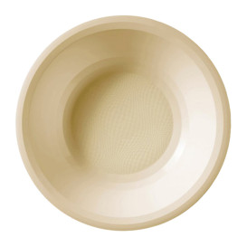 Piatto di Plastica Fondo Crema Round PP Ø195mm (600 Pezzi)