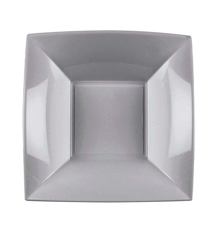 Piatto Plastica Fondo Grigio Nice PP 180mm (25 Pezzi) Piatto Plastica Fondo Grigio Nice PP 180mm (25 Pezzi)